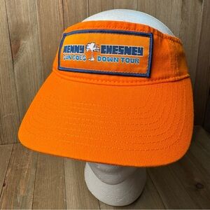 Kenny Chesney 2024 Sun‎ Goes Down Tour Orange Visor Hat One Size Unisex No Shoes